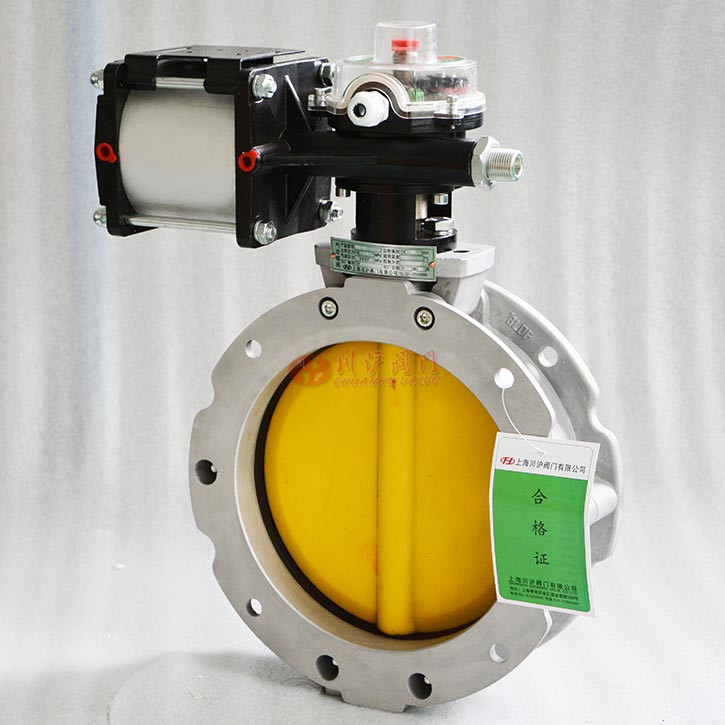 氣動粉體蝶閥實物圖